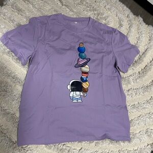 Astronaut Graphic T-Shirt - Purple